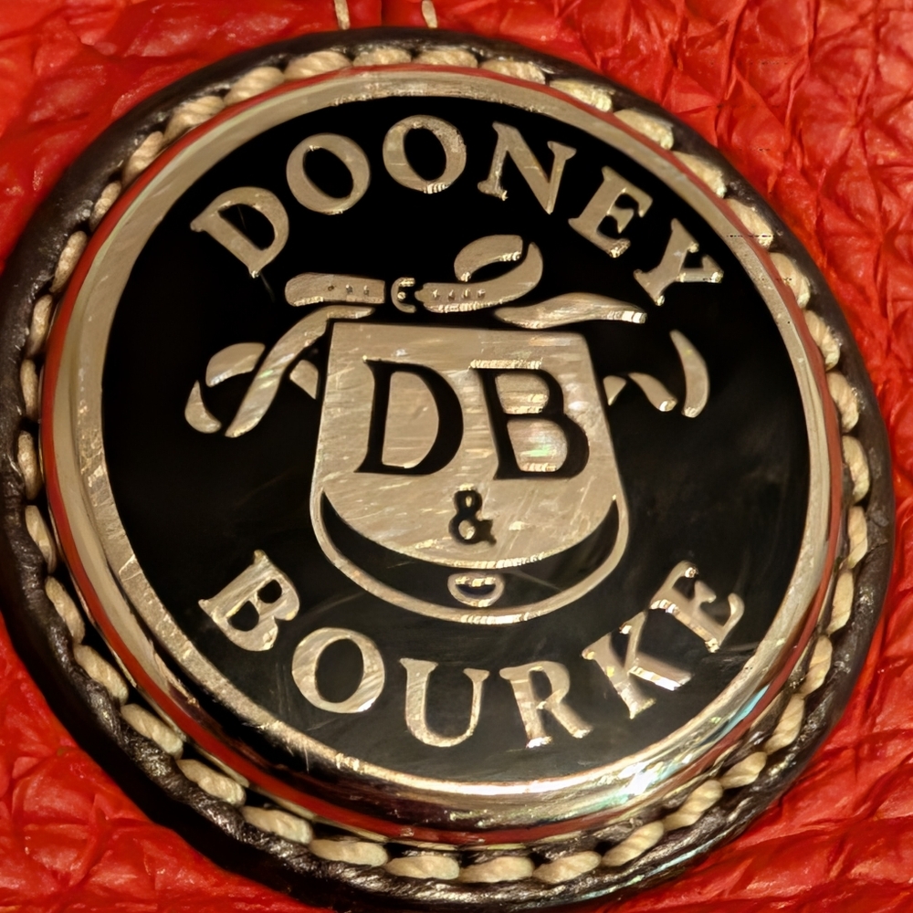 Dooney & Bourke Red Leather Shoulder Crossbody Bag In Good Preowned Condition! - Picture 12 of 12